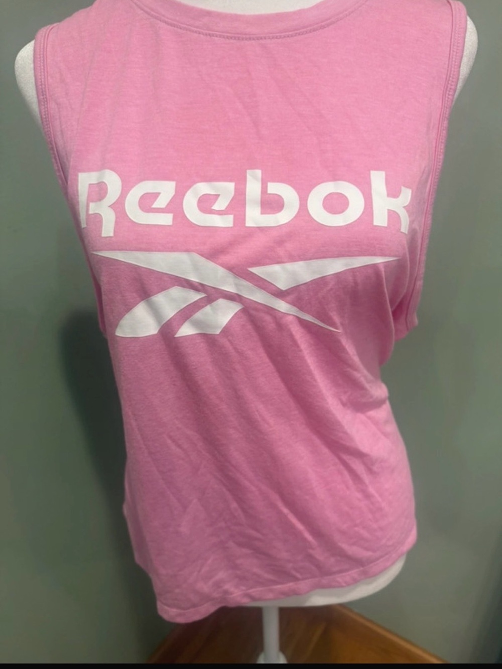 Reebok Pink Logo Crew Neck Tee